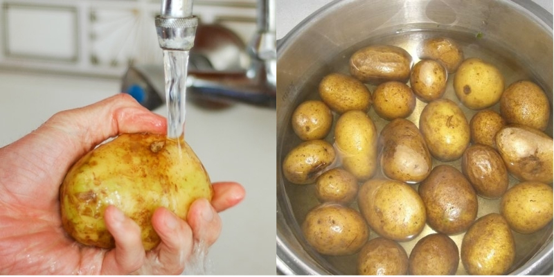 Bạn có thể bảo quản khoai tây ở nơi khô ráo và không cần phải rửa sạch trước khi bảo quản