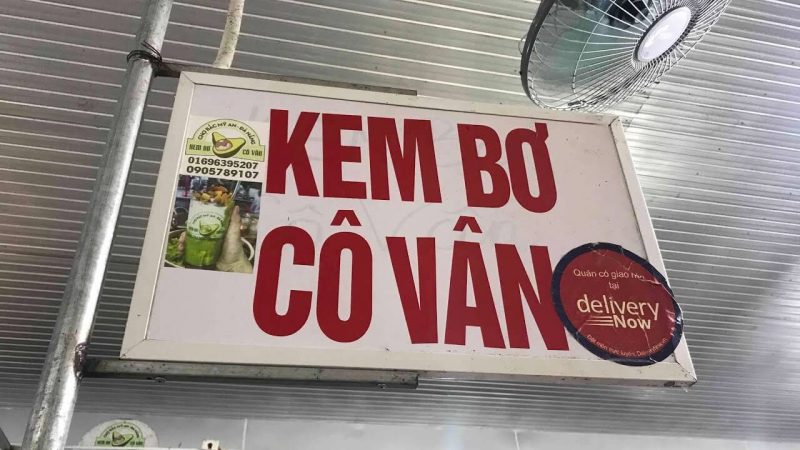 Kem bơ Cô Vân là quán kem bơ xuất hiện đầu tiên ở Đà Nẵng